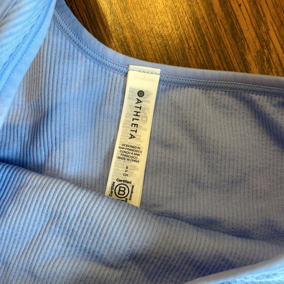 Athleta aurora seamless one shoulder tank powder blue size small - Picture 5 of 6